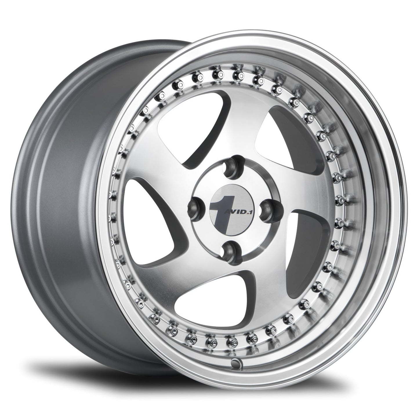 AVID.1 AV-19 15X8 +25 4X100 MACHINED POLISHED LIP