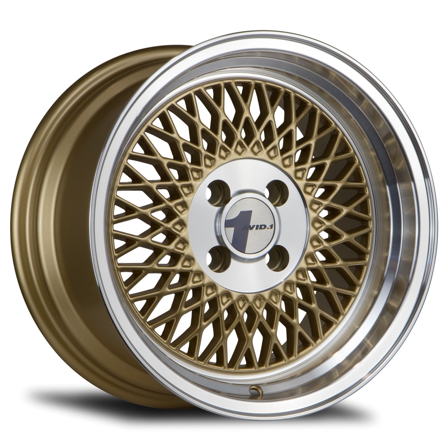 AVID.1 AV-18 15X8 +25 4X100 GOLD MACHINED LIP