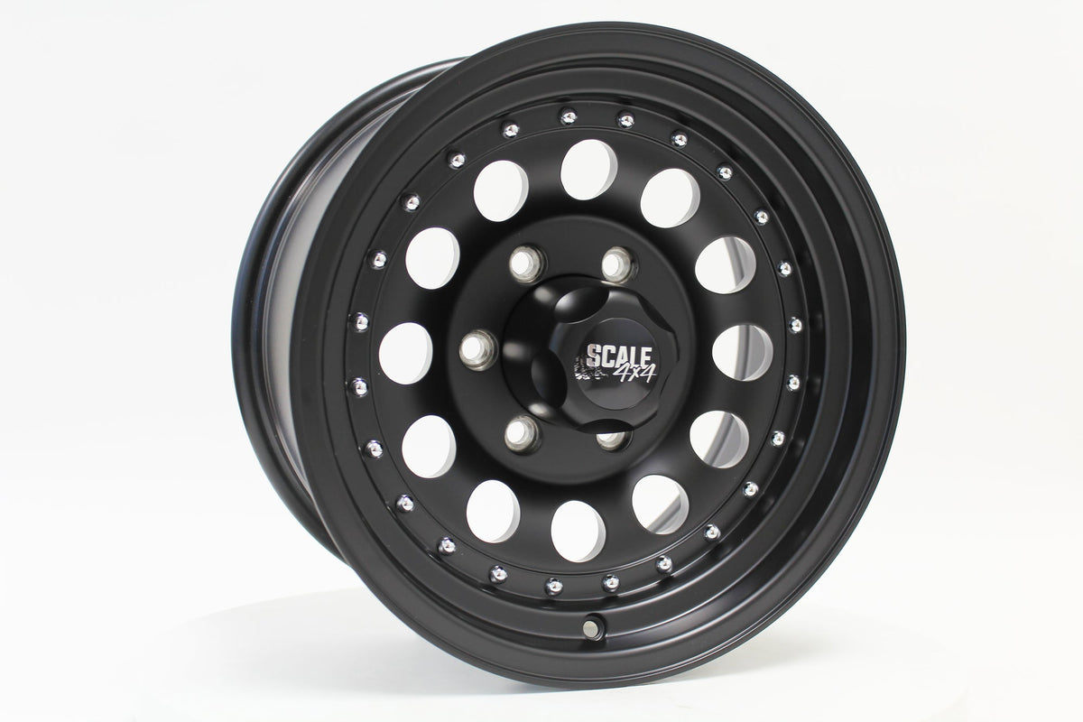 SCALE 4X4 BANDIT II 16X8 0ET 6X139.7 MATTE BLACK