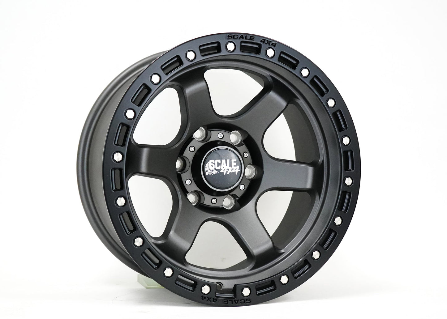SCALE 4X4 S03 17X9 -25 6X139.7 MATTE GUNMETAL BLACK LIP