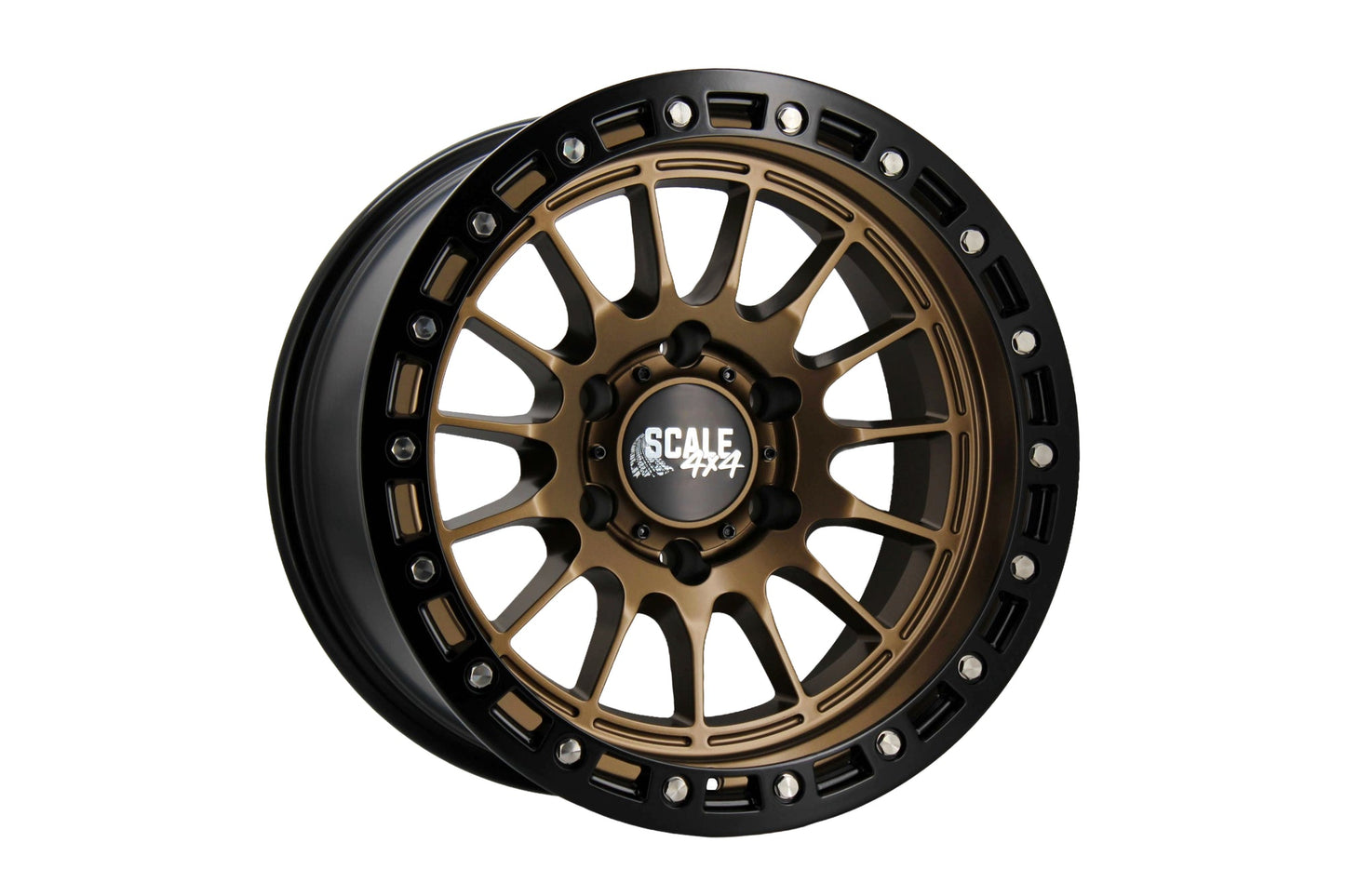 SCALE 4X4 S04 17X9 -25 6X139.7 MATTE BRONZE BLACK LIP