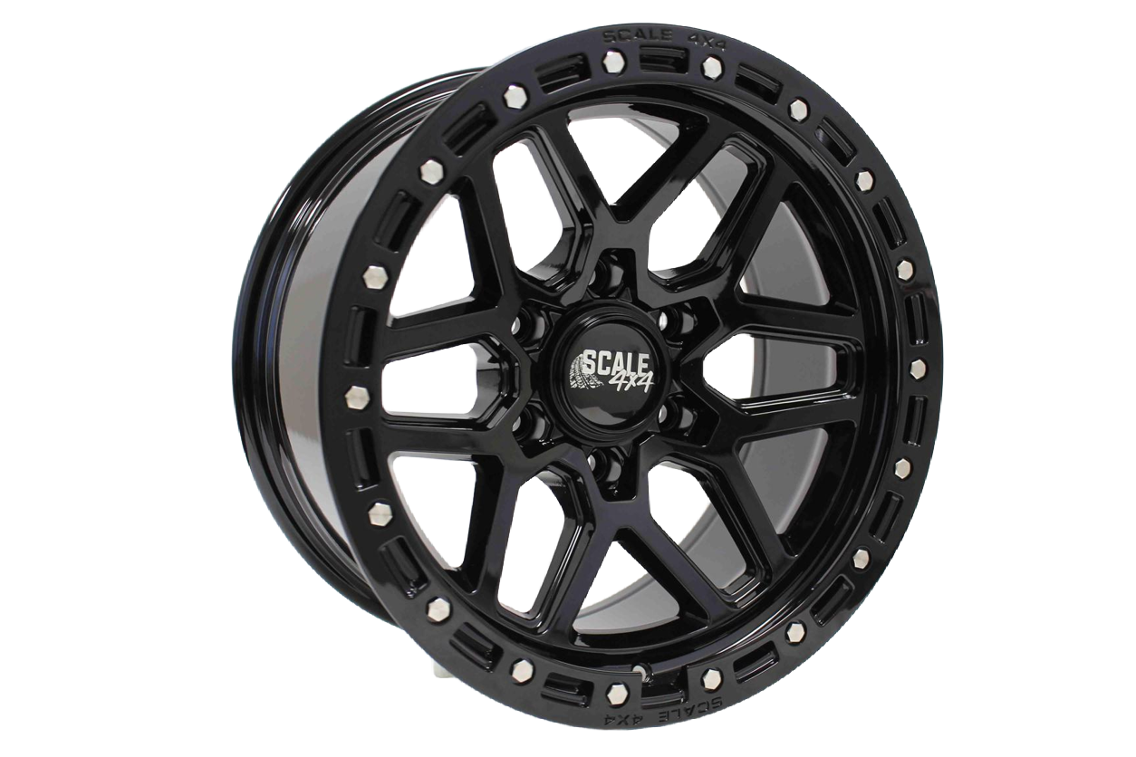 SCALE 4X4 S02 17X8.5 -10 6X139.7 GLOSS BLACK