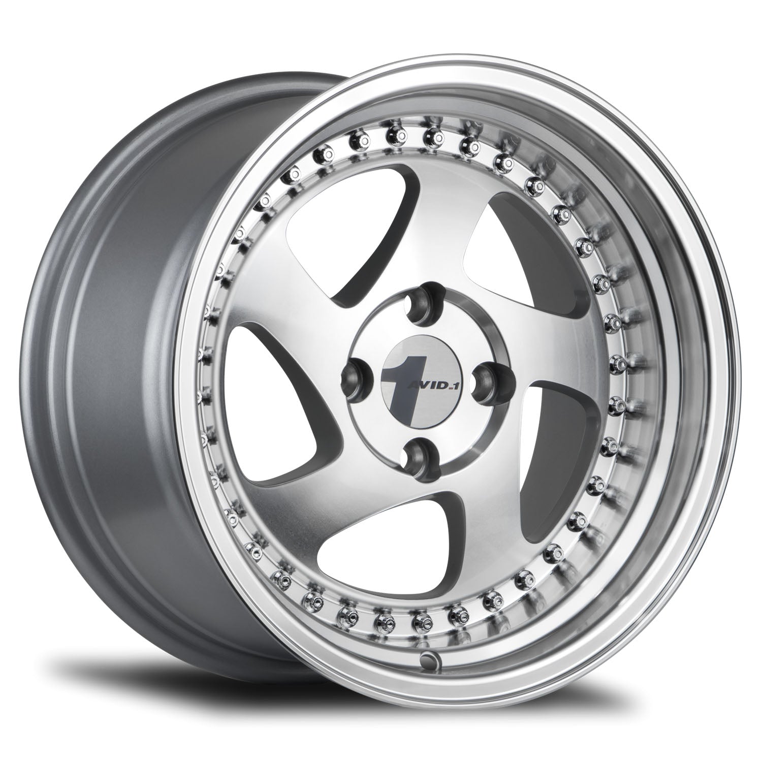AVID.1 AV-19 15X8 +25 4X100 MACHINED POLISHED LIP