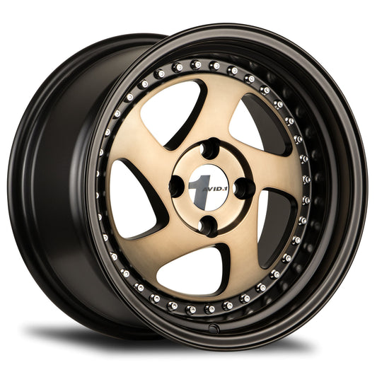 AVID.1 AV-19 15X8 +25 4X100 BRONZE BLACK LIP