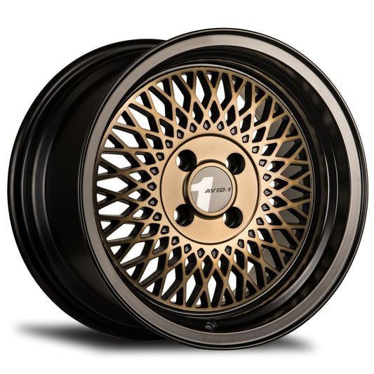 AVID.1 AV-18 15X8 +25 4X100 BRONZE BLACK LIP