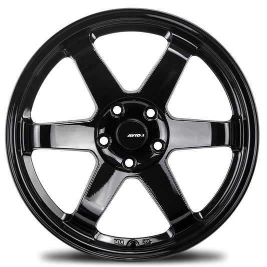AVID.1 AV-06 17X8 +35 4X100 GLOSS BLACK