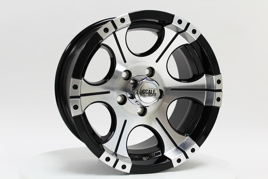 SCALE 4X4 ACE 16X8 0ET 5X114.3 BLACK MACHINED FACE