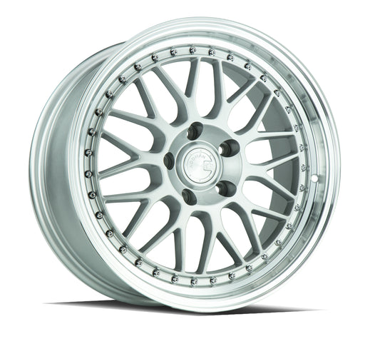 Aodhan AH02 18X8.5 +35 5X100  Silver Machined Lip