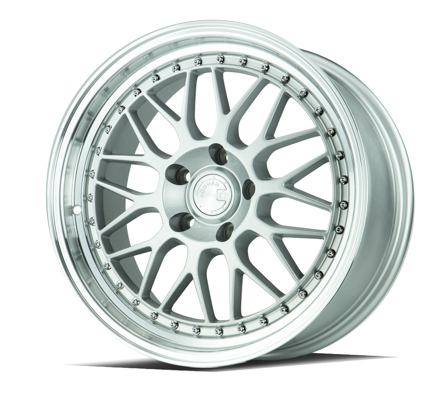 Aodhan AH02 18X8.5 +35 5X100  Silver Machined Lip