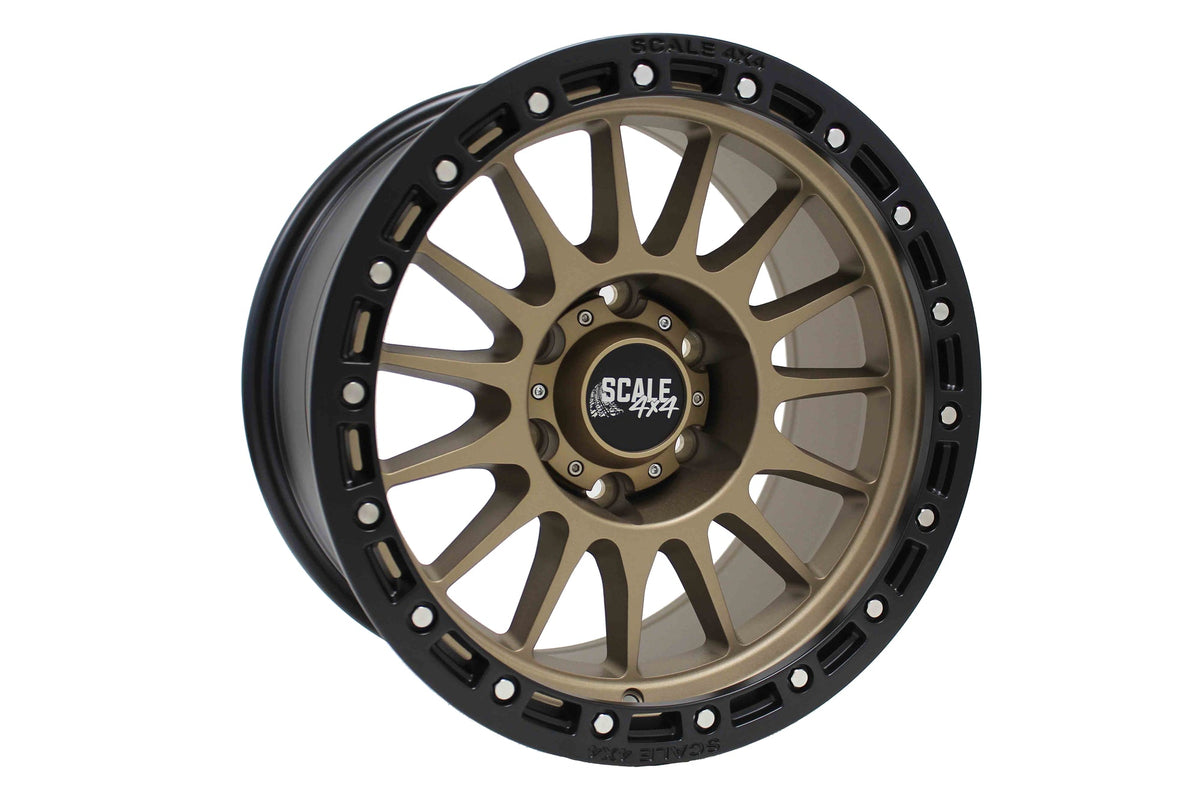 SCALE 4X4 S01 17X8.5 0ET 6X139.7 MATTE BRONZE BLACK LIP