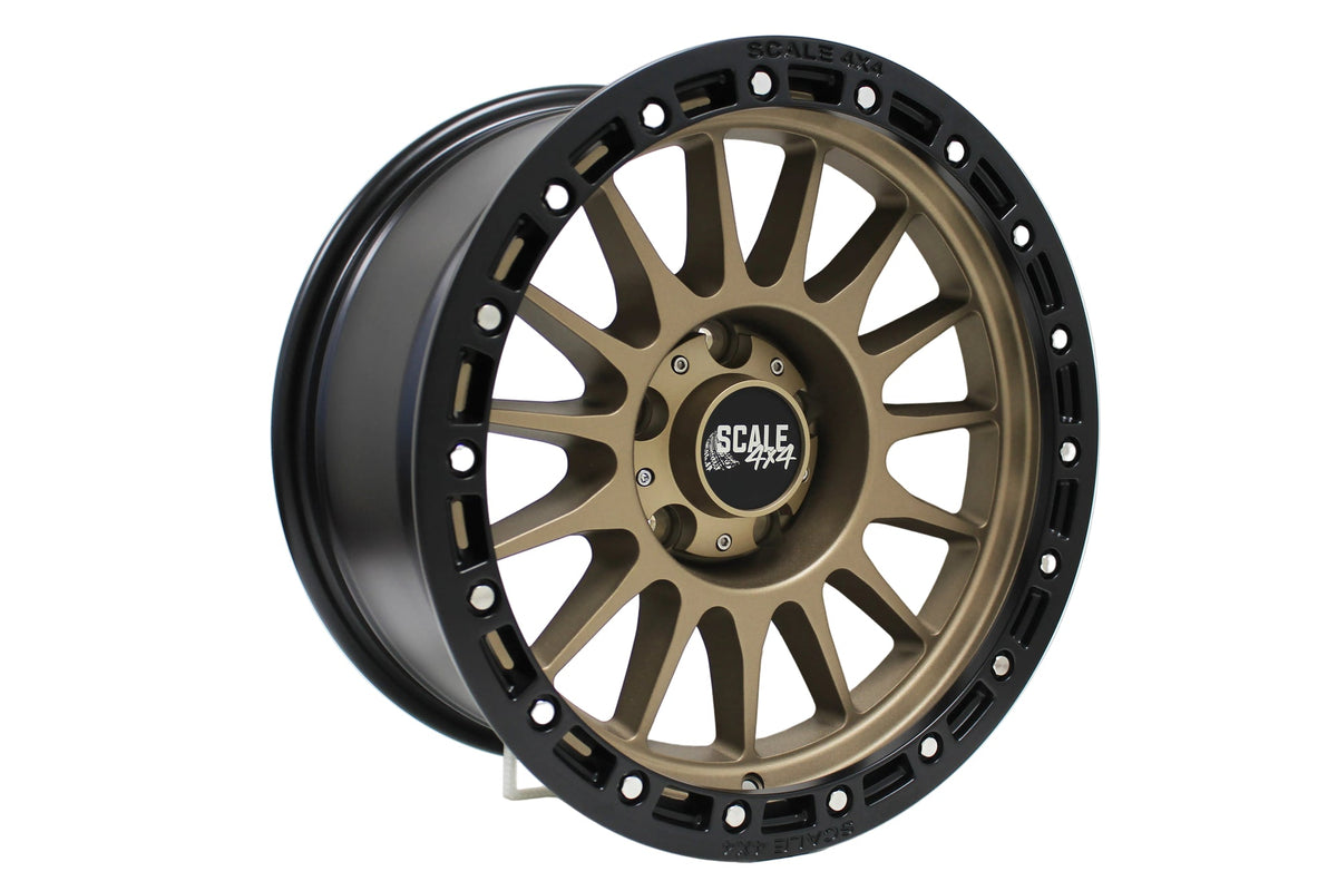 SCALE 4X4 S01 17X8.5 0ET 5X127 MATTE BRONZE BLACK LIP