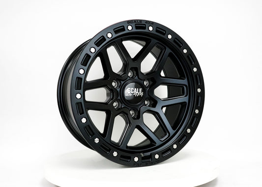 SCALE 4X4 S02 17X8.5 -10 6X139.7 MATTE BLACK