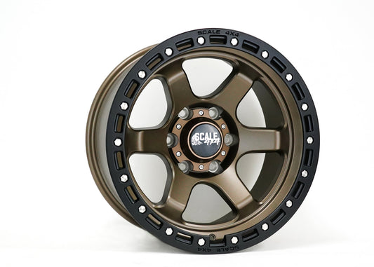 SCALE 4X4 S03 17X9 -25 6X139.7 MATTE BRONZE BLACK LIP