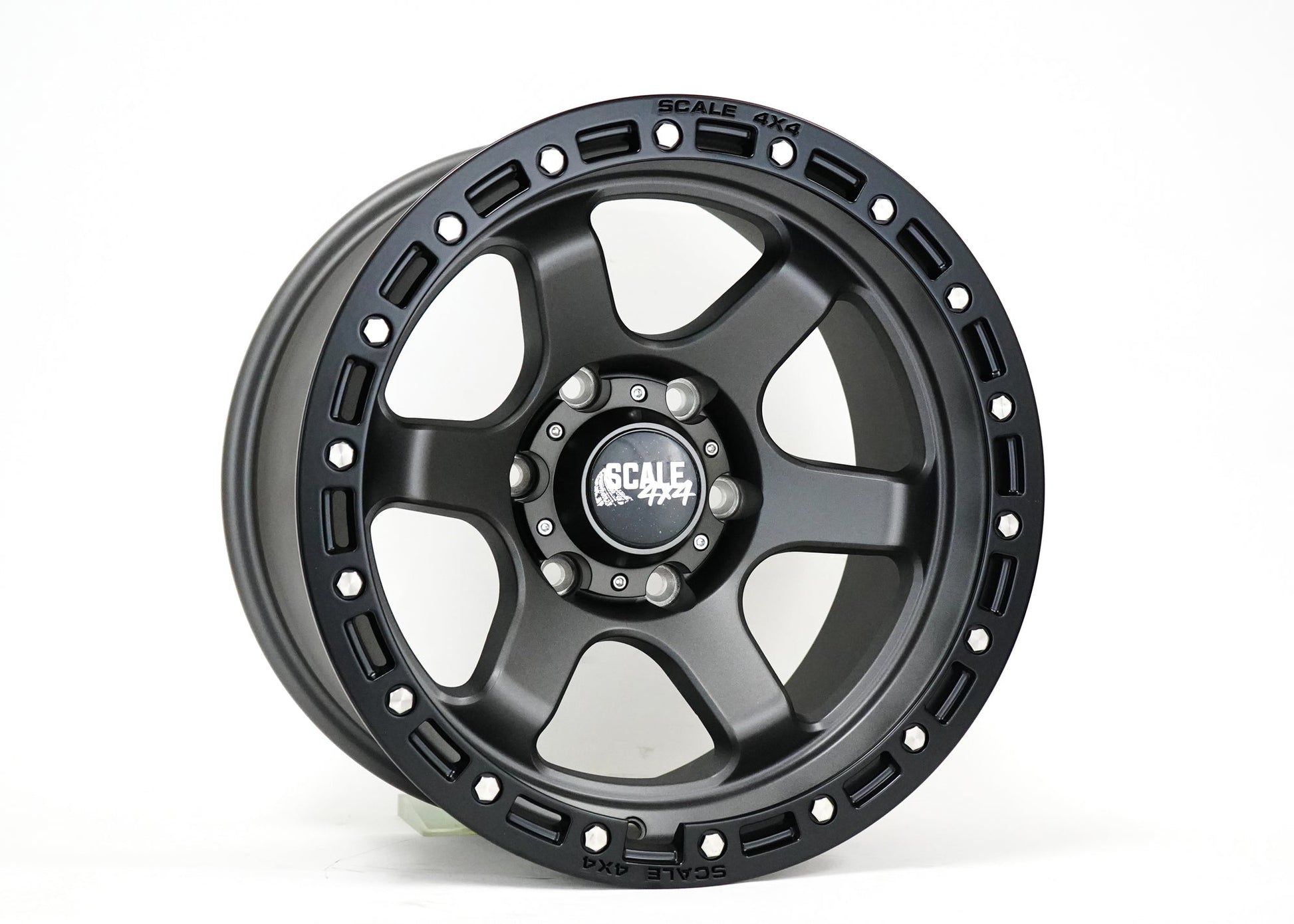 SCALE 4X4 S03 17X9 -25 6X139.7 MATTE GUNMETAL BLACK LIP