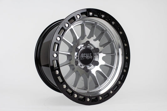SCALE 4X4 S04 17X9 0ET 6X139.7 MACHINED BLACK LIP