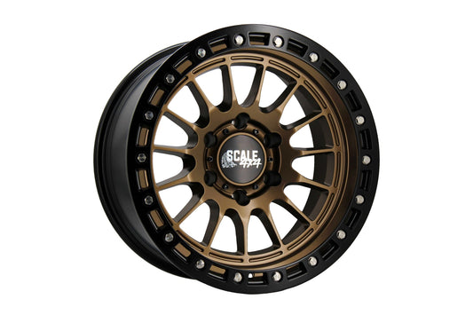 SCALE 4X4 S04 17X9 -25 6X139.7 MATTE BRONZE BLACK LIP