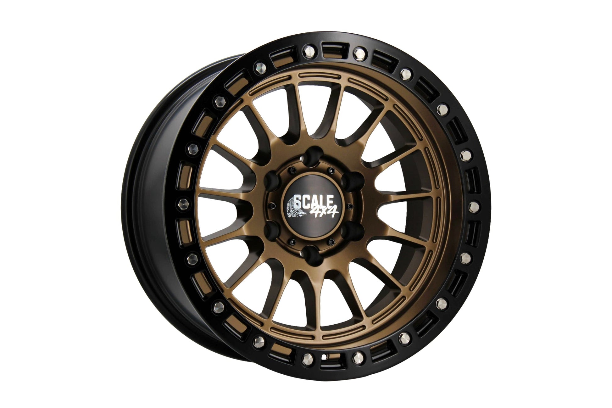 SCALE 4X4 S04 17X9 -25 6X139.7 MATTE BRONZE BLACK LIP