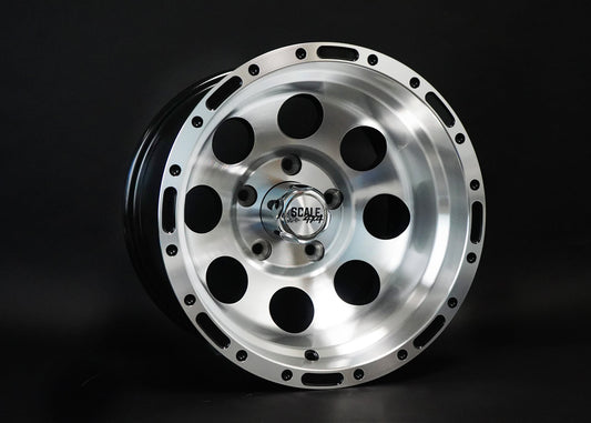 SCALE 4X4 S52 15X10 -46 5X127 BLACK MACHINED FACE